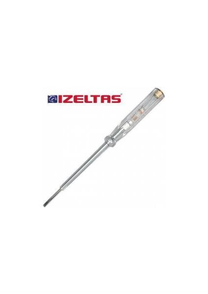 Izeltaş Kontrol Kalemi 190MM Düz Tornavida Elektrik Kontrol Kalem