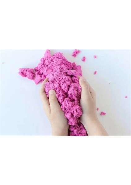 Kinetik Kum 3 kg Pembe ve 6 Parça Kale Kum Kalıpları Seti fırsatları