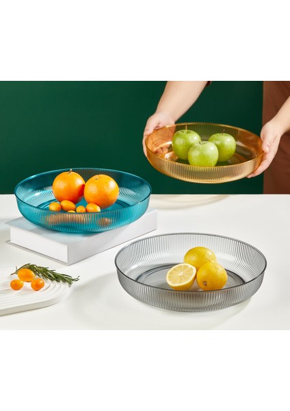 1 Adet Gri Plastik 28 cm Sunum Kase Meyvelik Salata Tabağı Masaüstü Sunumluk Servis Meyve Kasesi fiyatları