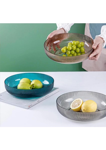 1 Adet Gri Plastik 28 cm Sunum Kase Meyvelik Salata Tabağı Masaüstü Sunumluk Servis Meyve Kasesi modelleri