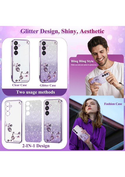 Samsung A15 5g Kılıf Için Telefon Kılıfı Şeffaf Glitter Yumuşak, Estetik Samsung Galaxy A15 Kılıf Silikon Yumuşak Çiçek Şeffaf Darbeye Dayanıklı Kapak (Yurt Dışından) fırsatları