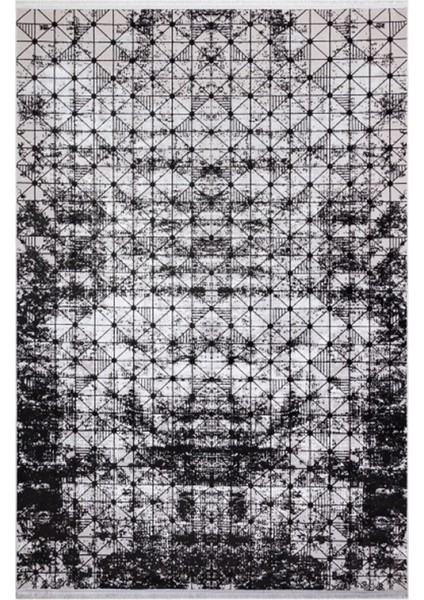 Poem PM06 Siyah Modern Desen Halı