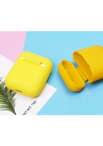 Lankılın Apple Airpods Için Darbeye Dayanıklı Yumuşak Silikon Koruyucu Kapak ve Şarj KUTUSU(2016)-TURUNCU (Yurt Dışından) fiyatları