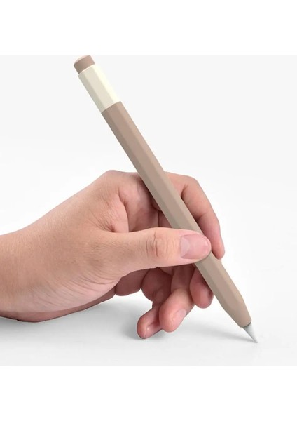 Apple Pencil Için (Usb-C) Kaymaz Silikon Koruyucu Kılıf Kapasitif Stylus Kalem Anti-Damla Kapak-Açık Kahve (Yurt Dışından) indirimleri