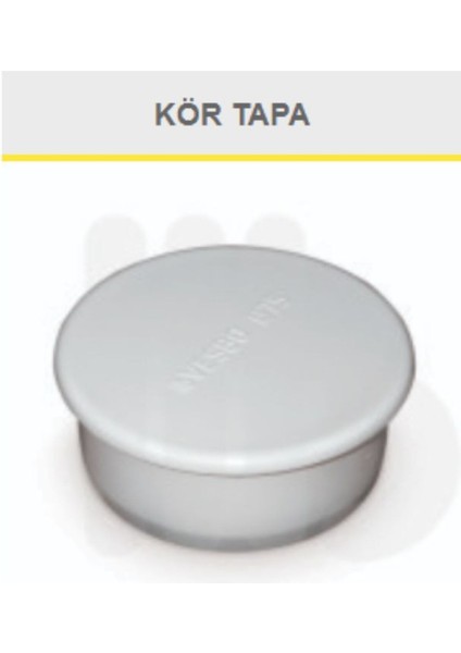 Pvc Kör Tapa 50 mm