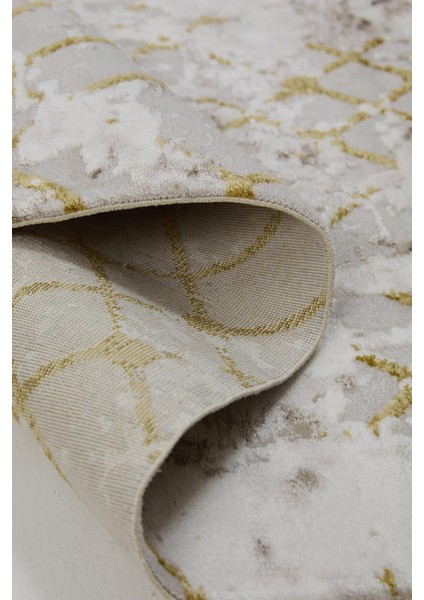 Çam Halı Norm 6206 Sarı Romans Halı Modern Desenli Makine Halısı indirimleri