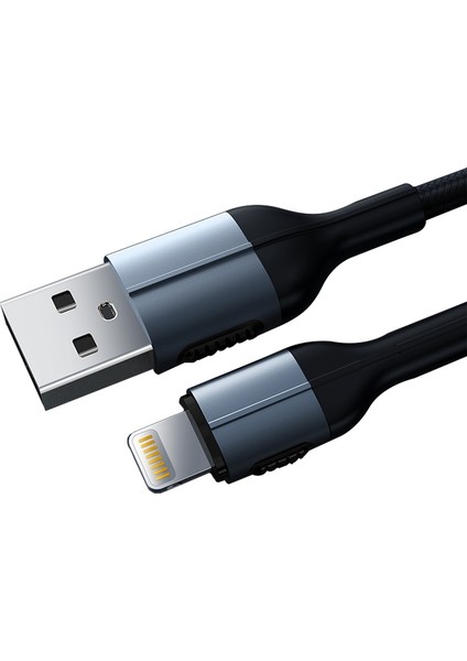 Iphone/ipad Için 1m Pd 20W Şarj Kablosu Usb-A-Lightning Veri Kablosu-Siyah (Yurt Dışından)
