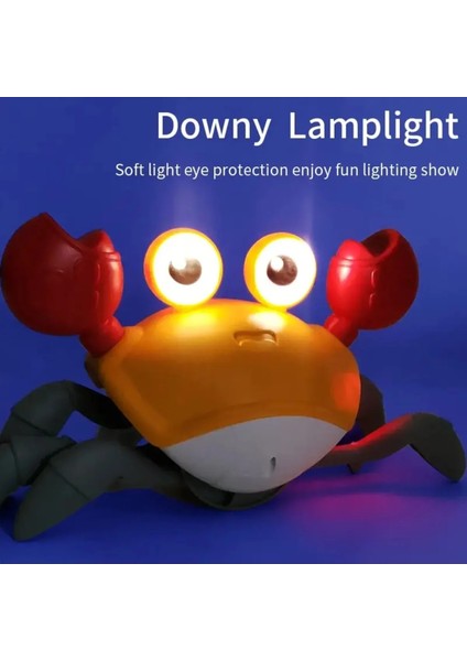 Emeklemeye Yardımcı Sensörlü Yengeç Şarjlı Müzik Sesleri ve Işıkları Ile Interaktif Yürüyüş Oyuncak fiyatları