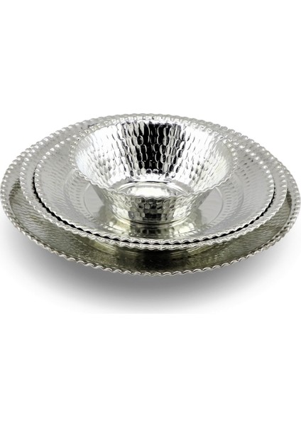 24 Parça Altı Kişilik Bakır Yemek Takımı