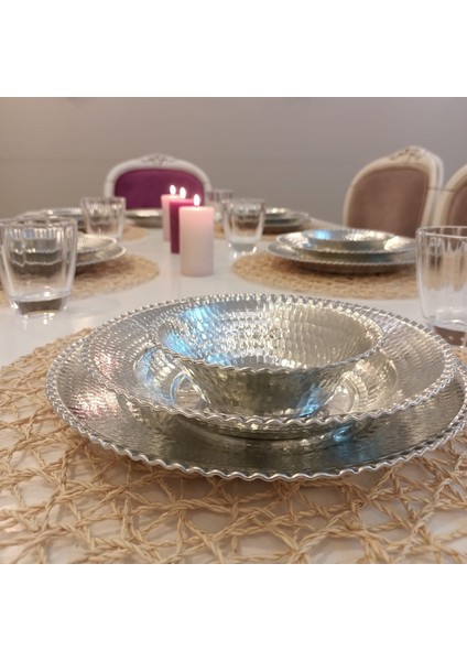 24 Parça Altı Kişilik Bakır Yemek Takımı fırsatları