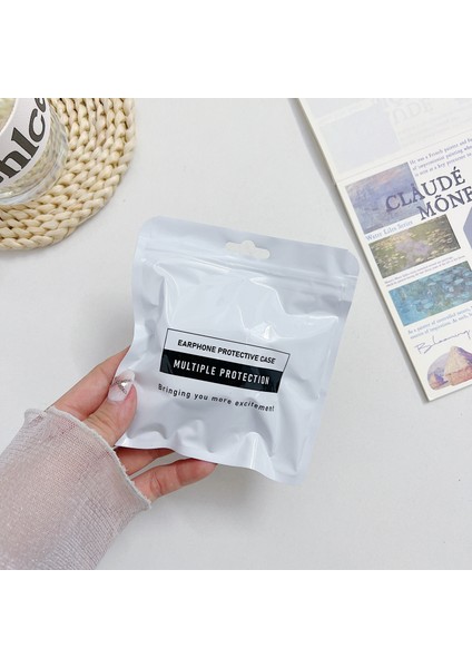 Apple Airpods 3 Için Darbeye Dayanıklı Epoksi Pc Kasa Anti-Drop Bluetooth Kulaklık Kapağı Halka Tokalı-Gümüş (Yurt Dışından) fiyatları