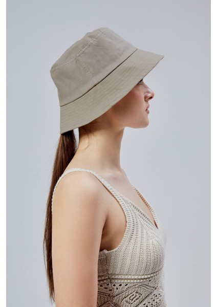 Yazlık Kumaş Kova Şapka, Erkek Kadın Düz Balıkçı Bucket Şapka, fırsatları
