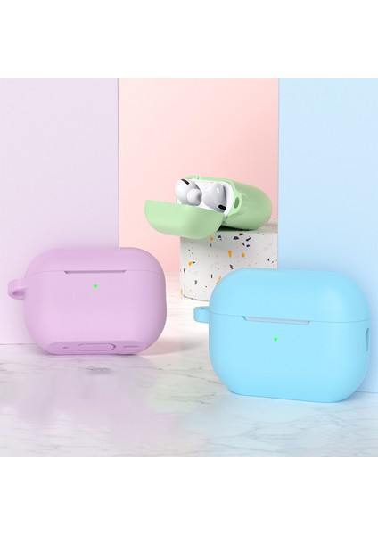 Airpods Pro 2 Için Bluetooth Kulaklık Düz Tabanlı Silikon Koruyucu Kılıf Anti-Çizik Anti-Damla Kapak-Mavi (Yurt Dışından) fiyatları