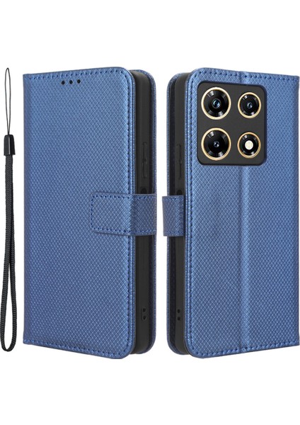 Infinix Note 30 Pro 4g X678B Doku Pu Deri Dergisi Stand Anti-Damla Cüzdan Kapağı (Yurt Dışından)