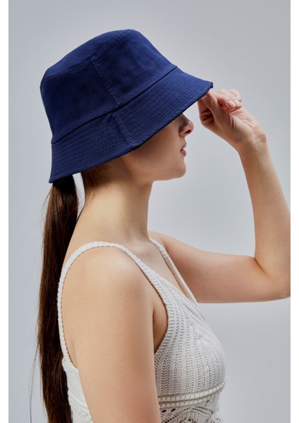 Yazlık Kumaş Kova Şapka, Erkek Kadın Düz Balıkçı Bucket Şapka, Unisex fırsatları