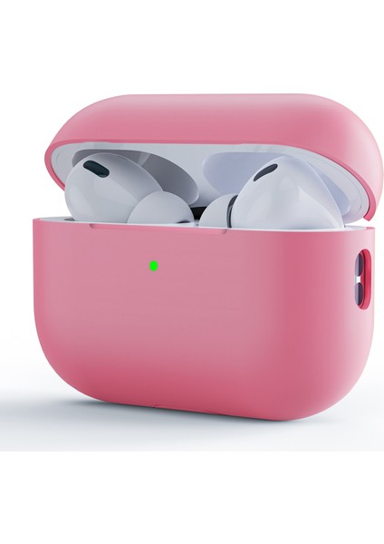 Airpods Pro(Gen 2)(Usb-C)/airpods Pro 2 Için Kulaklık Kutusu Ayırma Kutusu Tasarımı Darbeye Dayanıklı Yumuşak Silikon Kapak-Pembe (Yurt Dışından)