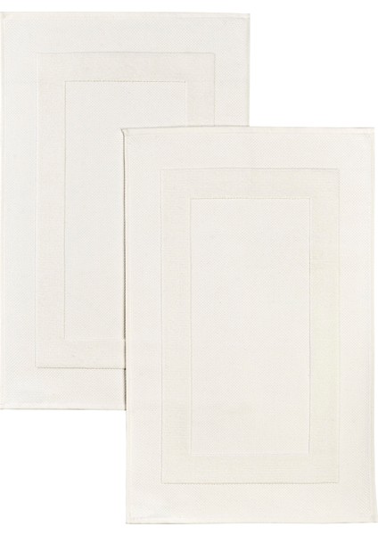 Bernini %100 Pamuk 50X80 2'li Ayak Havlusu - Krem