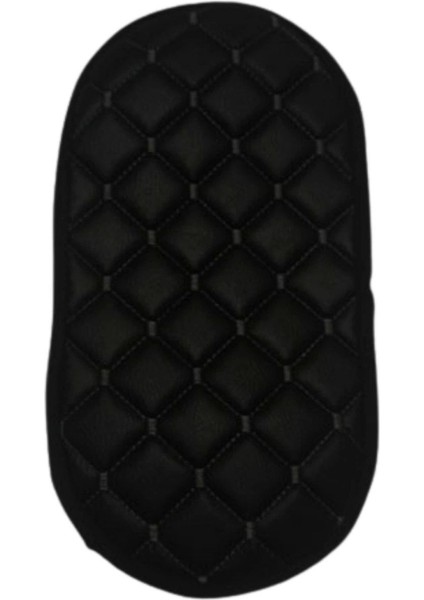 Kol Dayama Örtüsü Oval Siyah Deri Siyah Desen