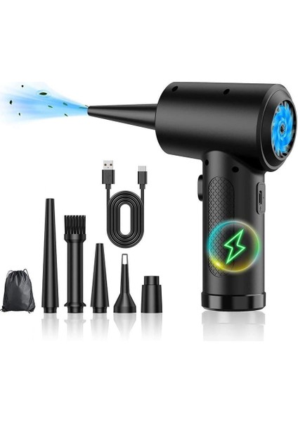 Elektrikli Toz Üfleyici, Bilgisayar Klavyesi Temizleme Sıkıştırılmış Hava Silgisi, 2 Hız, Kablolu Hava Silgi,yeniden Kullanılabilir Silgi Sıkıştırılmış (Yurt Dışından)