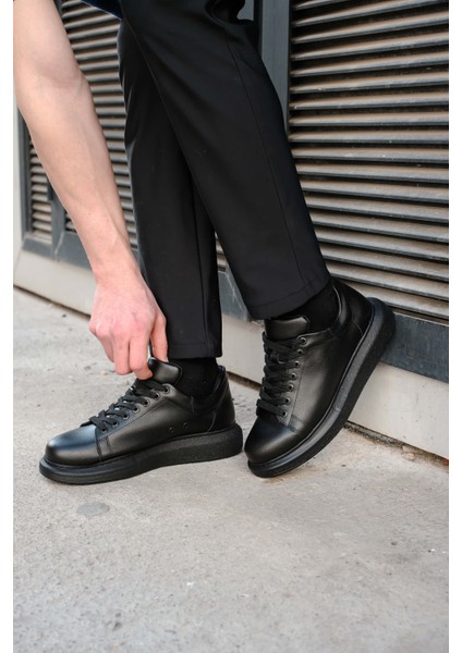 Erkek Siyah Sneaker AYAKKABI-257 modelleri
