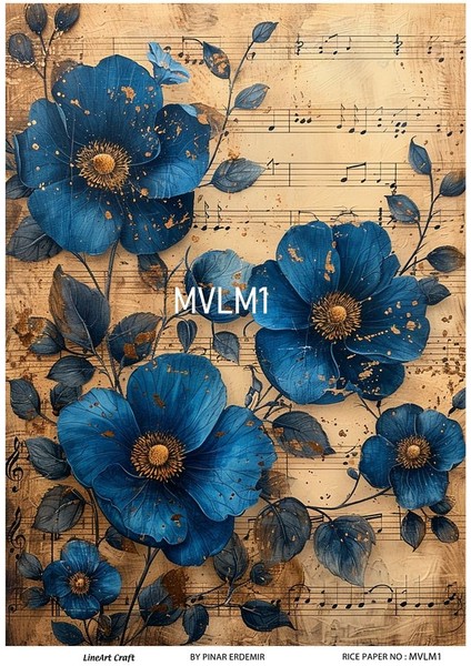 Mavi Serisi Mvlm1 Pirinç Dekopaj 30*42 cm