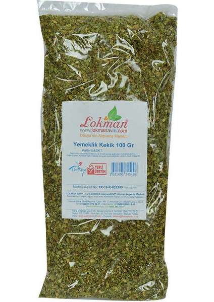 Kekik Doğal Yemeklik 100 gr Paket fiyatları