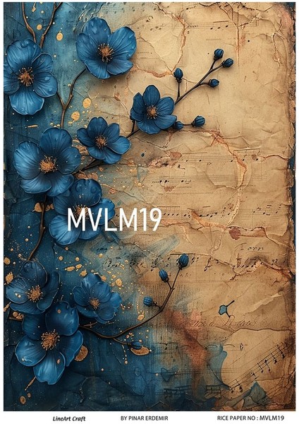 Mavi Serisi MVLM19 Pirinç Dekopaj 30*42 cm