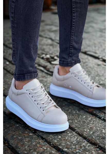 Erkek Bej Sneaker AYAKKABI-257