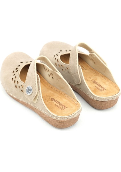 Yazlık Kadın Iç Tabanı Hakiki Deri Cırt Cırtlı Terlik fırsatları