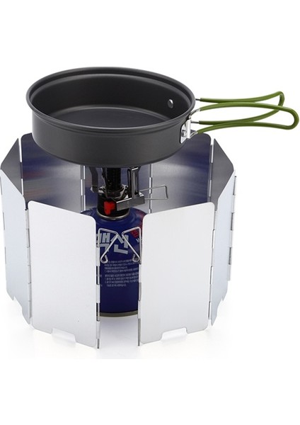 Portatif Ocak Rüzgarlığı Kamp Ocakları Için 9 Kanatlı Rüzgarlık fırsatları