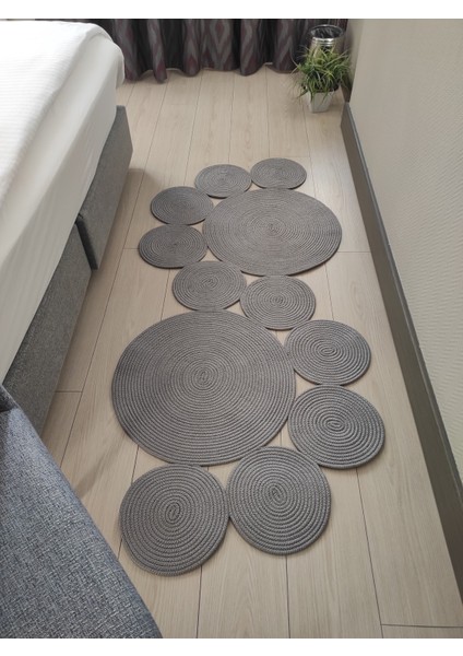 Milda 65 Jüt Hasır Örgü Modern Çift Taraflı Kilim Dekoratif Asimetrik Jüt Halı fırsatları