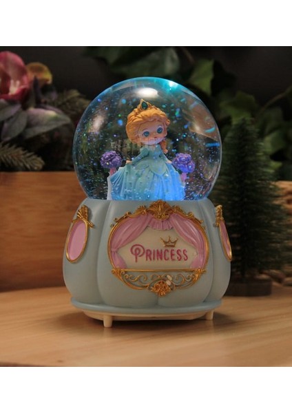 Prenses Temalı Orta Boy Işıklı Müzikli Kar Küresi fiyatları