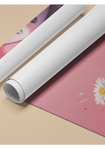 Çerçevesiz Poster, Kalpli Zar – Pembe Eğlence Illüstrasyonu, Genç Odası Dekoru Poster No: 110016 fırsatları