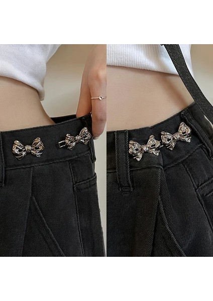 Gold Pantolon Beli Daraltma Aparatı, Broş, Kurdele Kemer, Fiyonk Kemer, Gold Fiyonk Daraltma Çıtçıtı