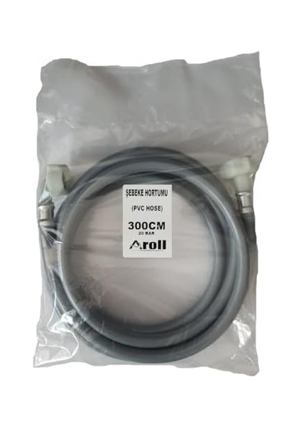 3mt (300CM) Çamaşır Makinesi Hortumu - Bulaşık Makinesi Şebeke Hortumu - Temiz Su Giriş Hortumu- Su Bağlantı Hortumu - Sızdırmaz Yüksek Kaliteli Hortum - (1 Adet) modelleri