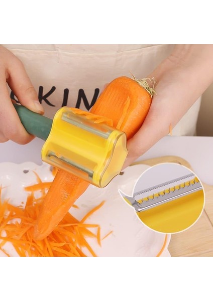 Meyve Sebze Soyacağı Kabuk Toplayıcı Pratik Jülien Soyucu 1 Adet