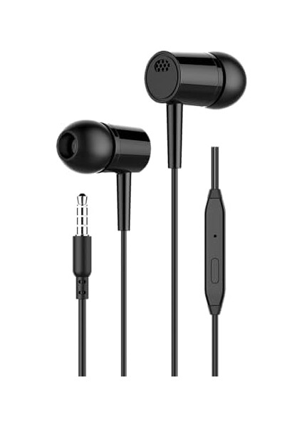 & Tablet Uyumlu 3.5mm Kablolu Kulaklık V5 | Yüksek Ses Kalitesi, Mikrofonlu, Kulak Içi, 1.2m Kablo fiyatları