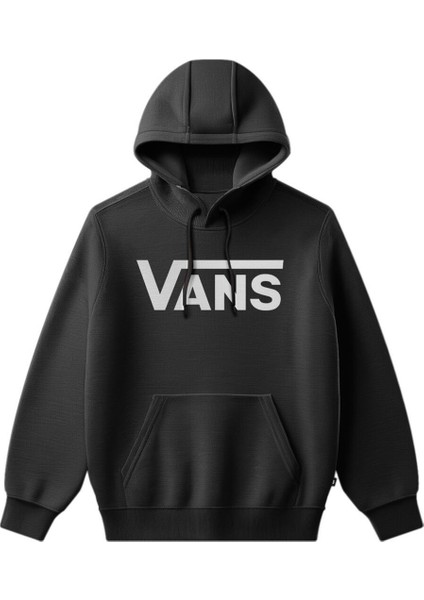Vans Classic Pullover Erkek Siyah-Beyaz Sweatshirt VN000HNXY281