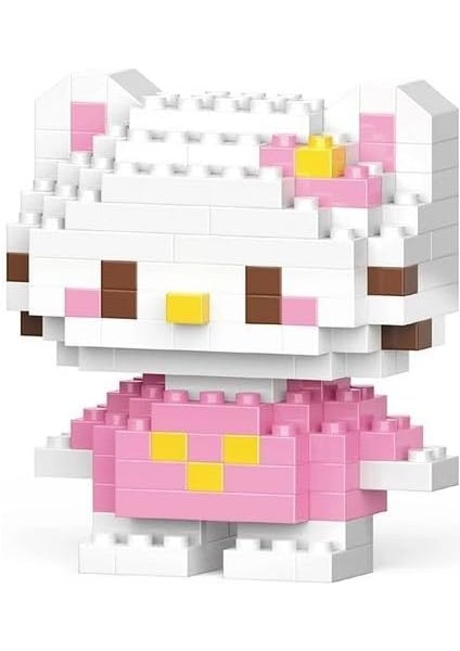 Pembe Hello Kitty Yap Boz 3D Puzzle Mini LEGO