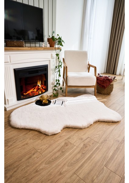 Krem Düz Etnik Modern Desenli Hav Vermeyen Leke Tutmayan Kolay Temizlenen Yumuşak Makine Salon Yolluk Mutfak Halı