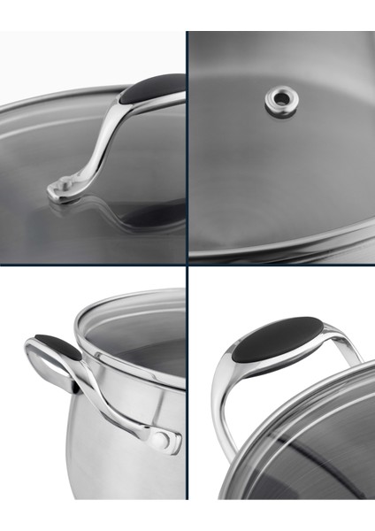 Avery Derin Tencere - Çelik - 20 cm