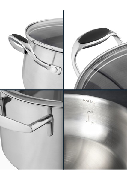 Avery Kısa Tencere - Çelik - 24 cm indirimleri