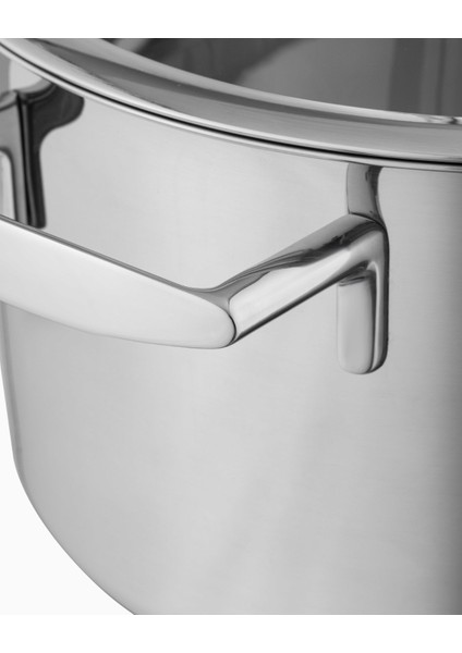 Avery Kısa Tencere - Çelik - 24 cm