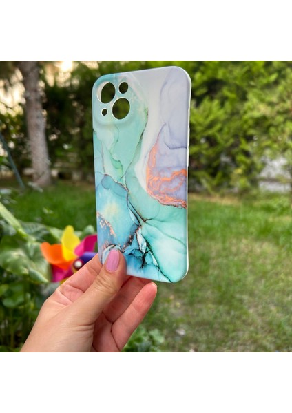 iPhone 13 Turkuaz Mermer Görünümlü Kılıf indirimleri