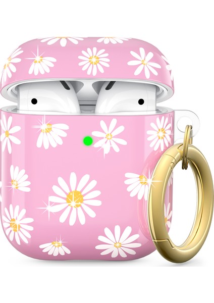 Airpods Için Kablosuz Şarj KUTULU(2019)/AIRPODS ve Şarj KUTULU(2019)/(2016)BÖLÜNEBILIR Kapaklı Tpu Kılıf-Pembe (Yurt Dışından)