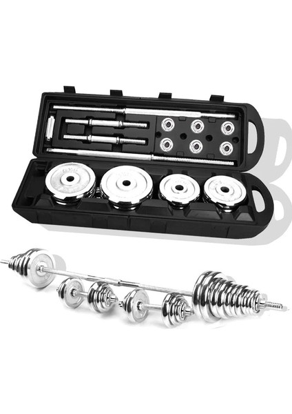 50 kg Çantalı Krom Dambıl Bar ve Plaka Seti CKS132 indirimleri