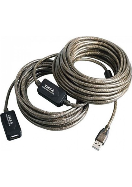USB 2.0 Uzatma Kablosu USB 2.0 Güçlendirilmiş Extension Kablo 15M fiyatları