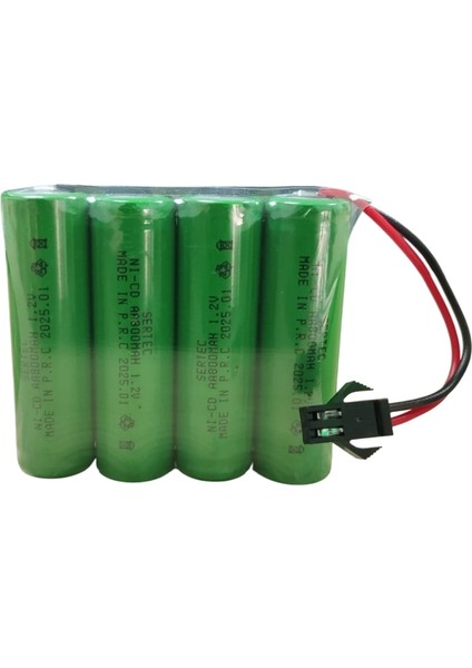 Sertec 4.8V 4S1P Aa 800 Mah Kablo + Siyah Konnektörlü Oyuncak Pili