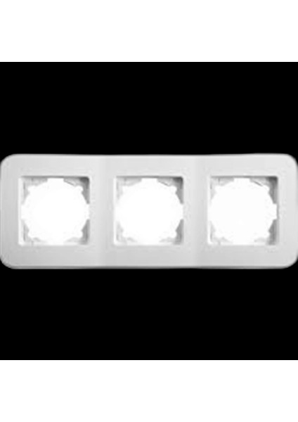 Rollina Beyaz Üçlü Çerçeve