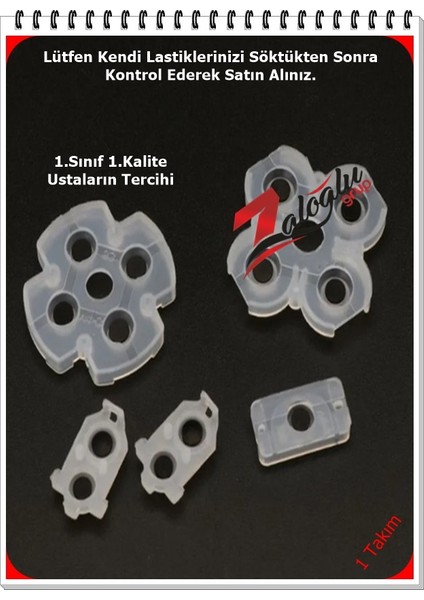 Playstation Ps4 V2 Kol Lastiği Ustaların Tercihi 1.Sınıf1.Kalite ( 1 Takım ) modelleri